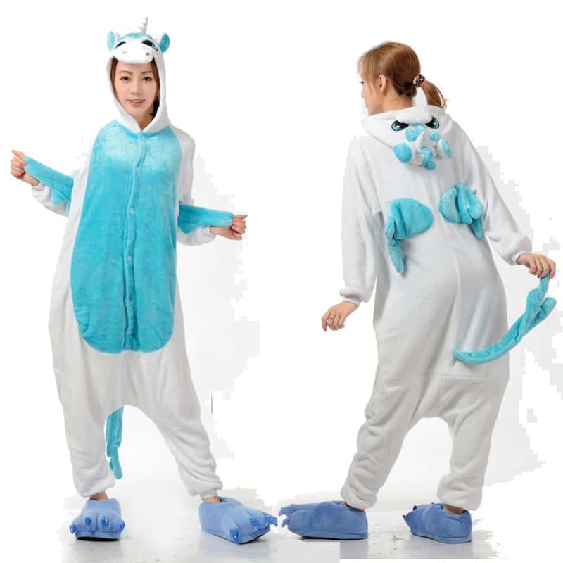New Unicorn Onesies Unisex Stitch Kigurumi Animal Women's Pajamas Adults Winter Warm Sleepwear Anime Costumes Cartoon Jumpsuit 19